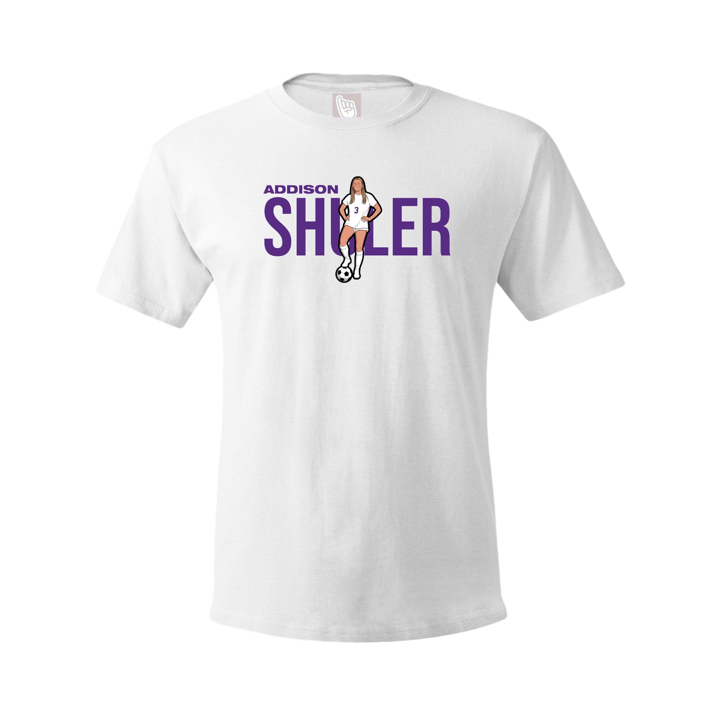 Youth Tee — Player Name in White
