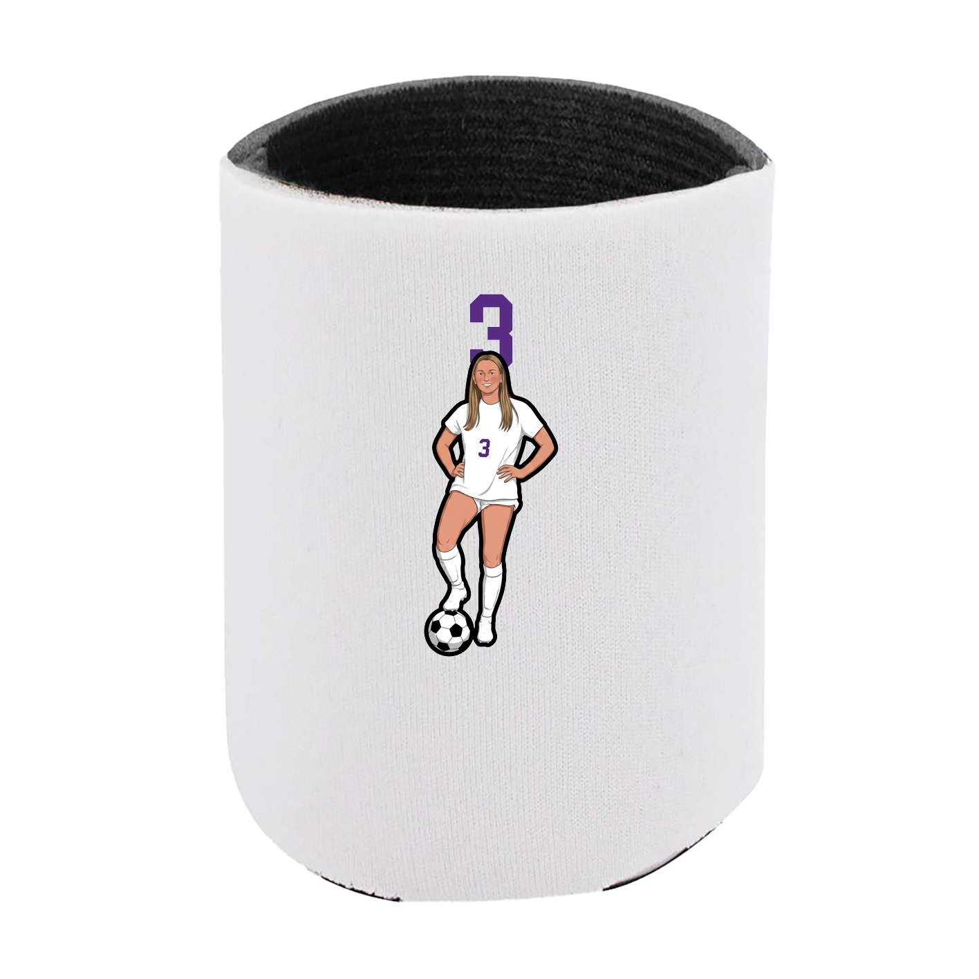 Can Holder — Number Top in White