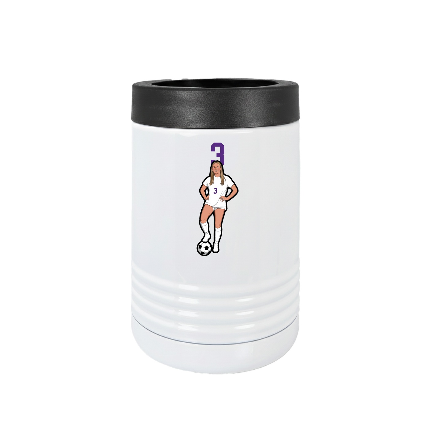 Beverage Holder — Number Top in White