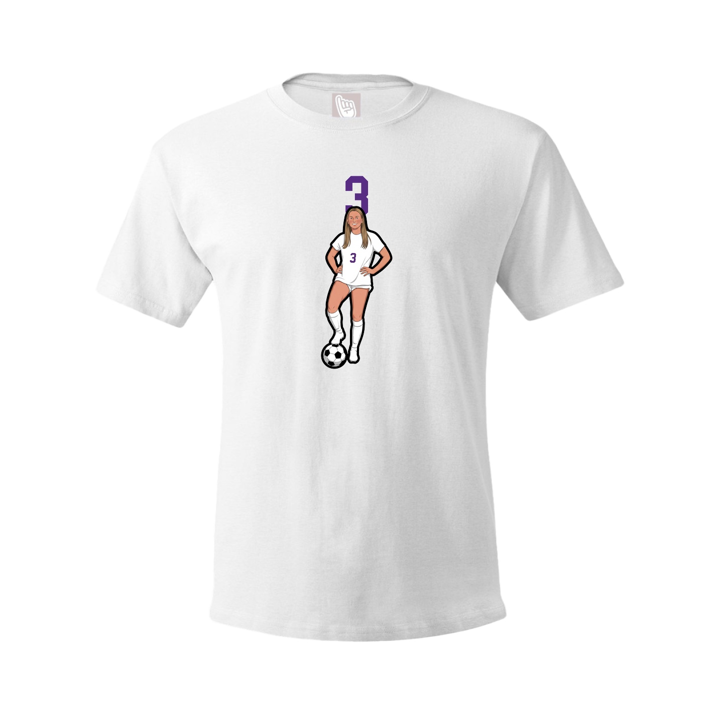 Tee — Number Top in White
