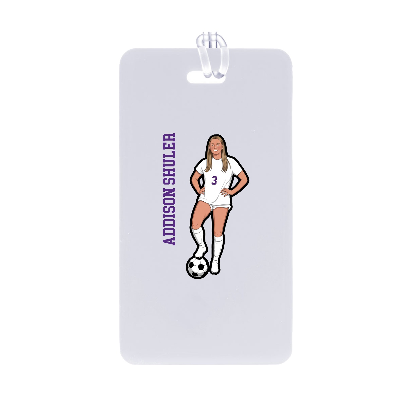Bag Tag — Name Vertical in Classic