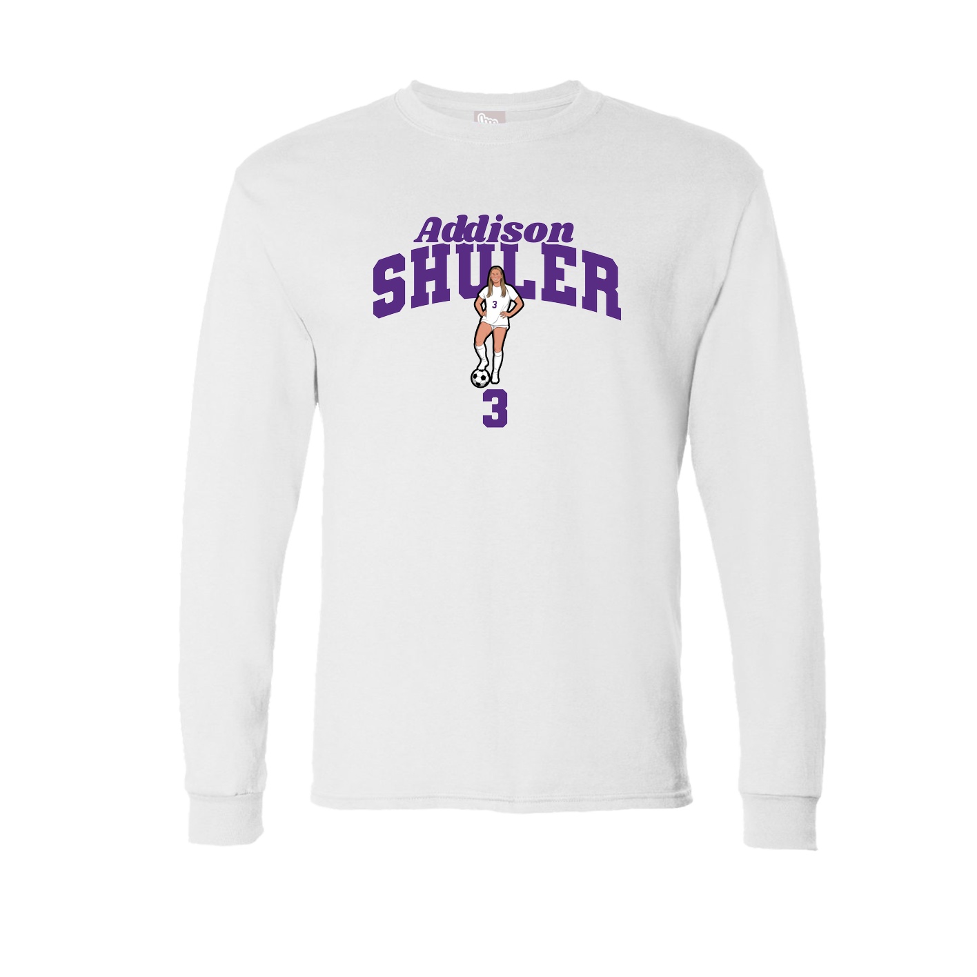 Long Sleeve Tee — Signature Arch in White