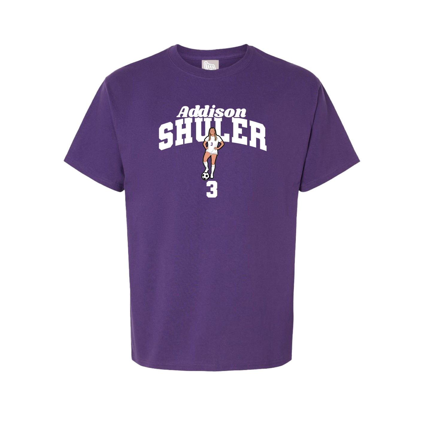 Youth Tee — Signature Arch in Purple