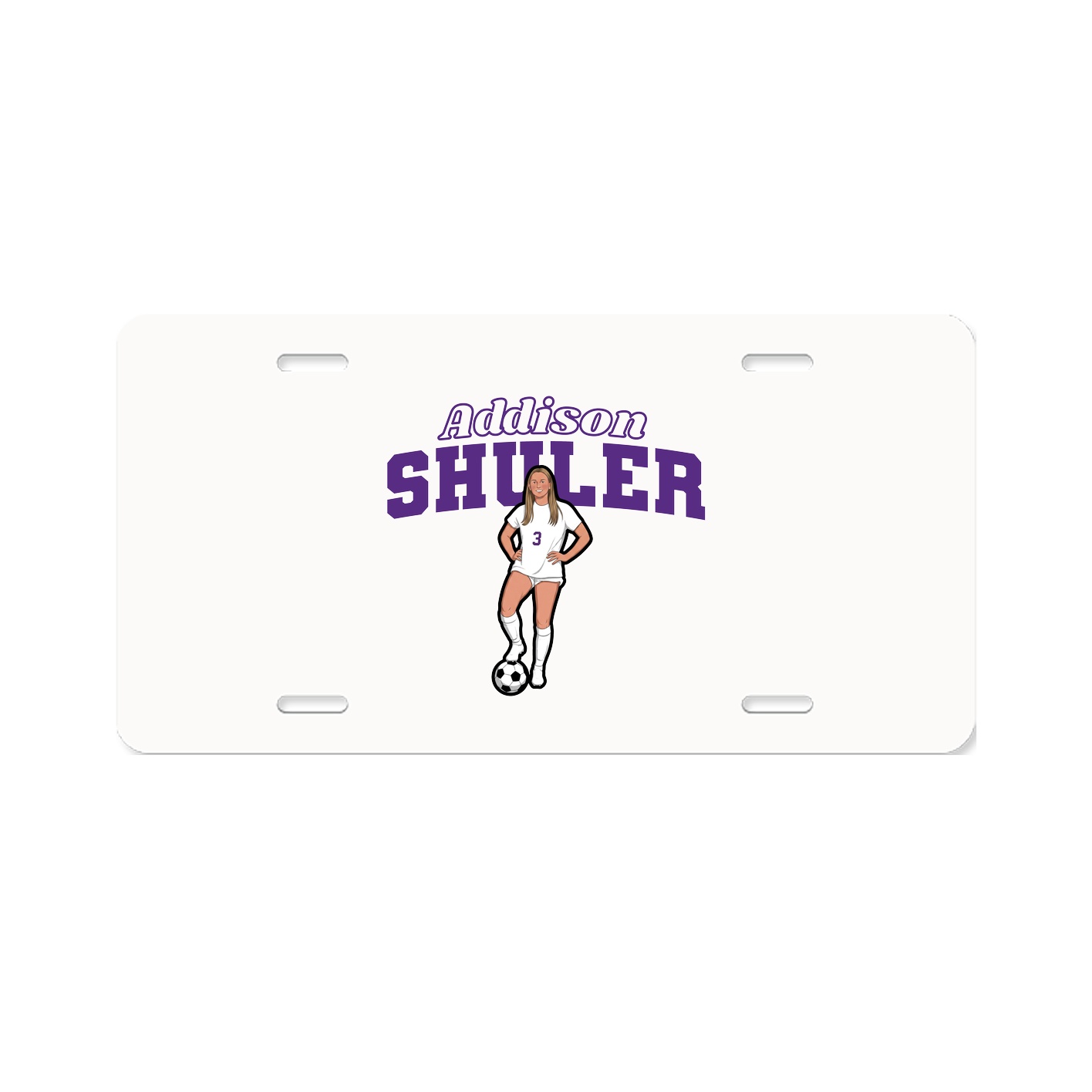 License Plate — Name Arch in Classic