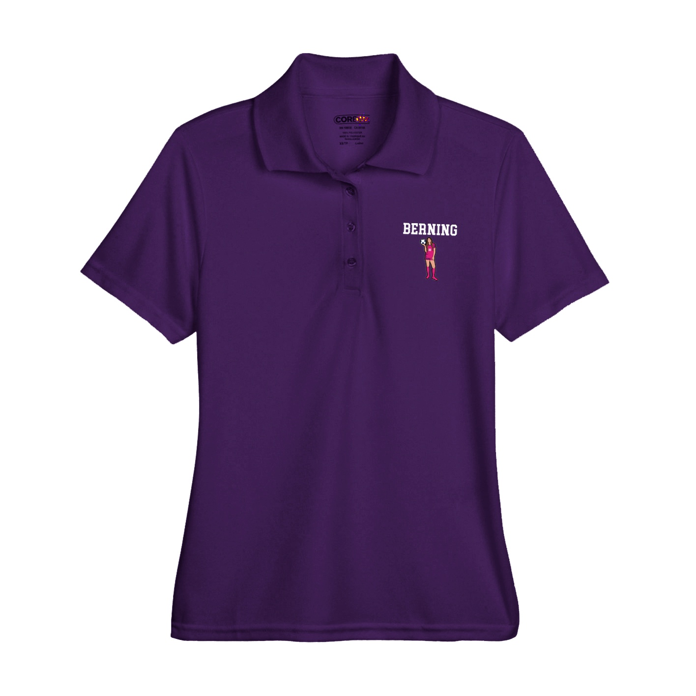 Womens Performance Polo — Shirsey in Purple