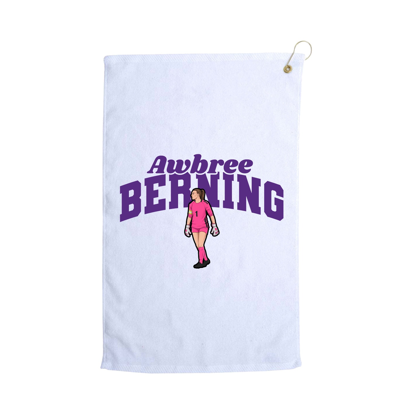 Golf Towel — Signature Arch in White