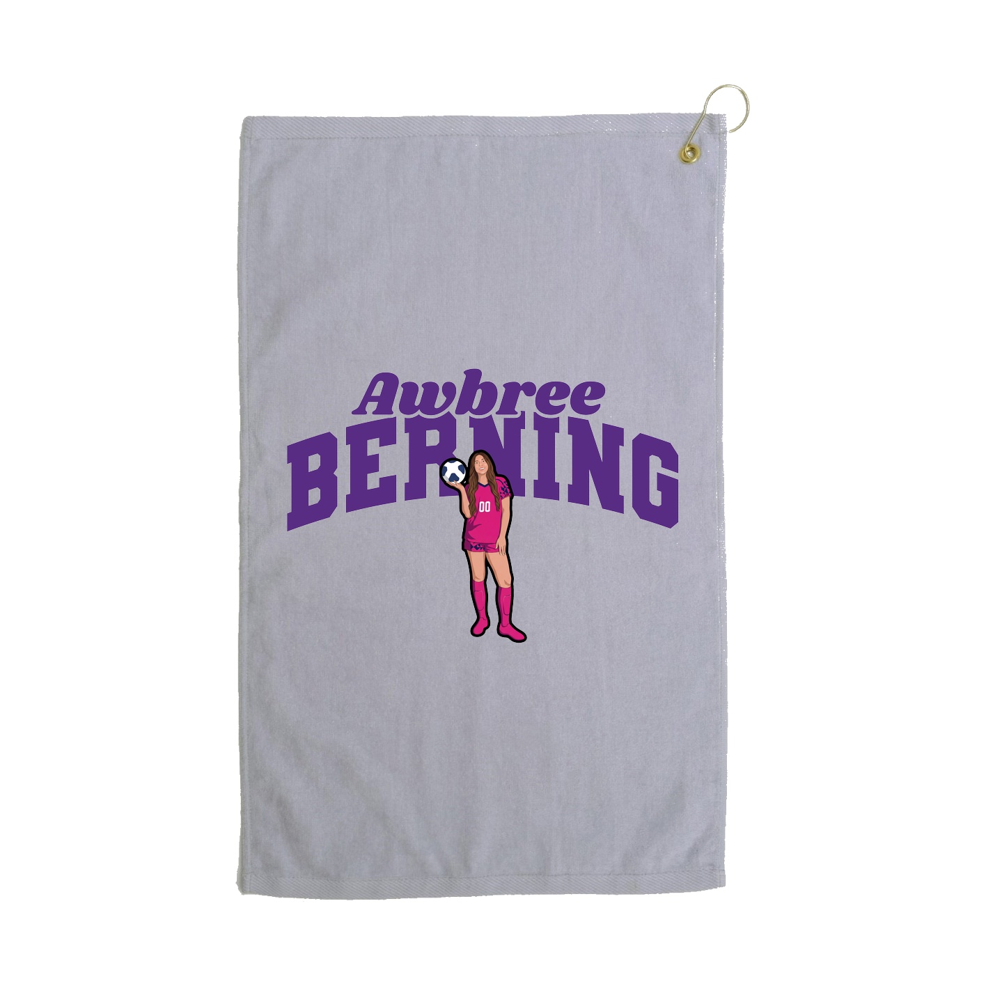Golf Towel — Signature Arch in Grey
