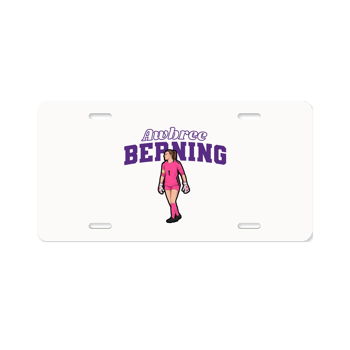 License Plate — Name Arch in Classic
