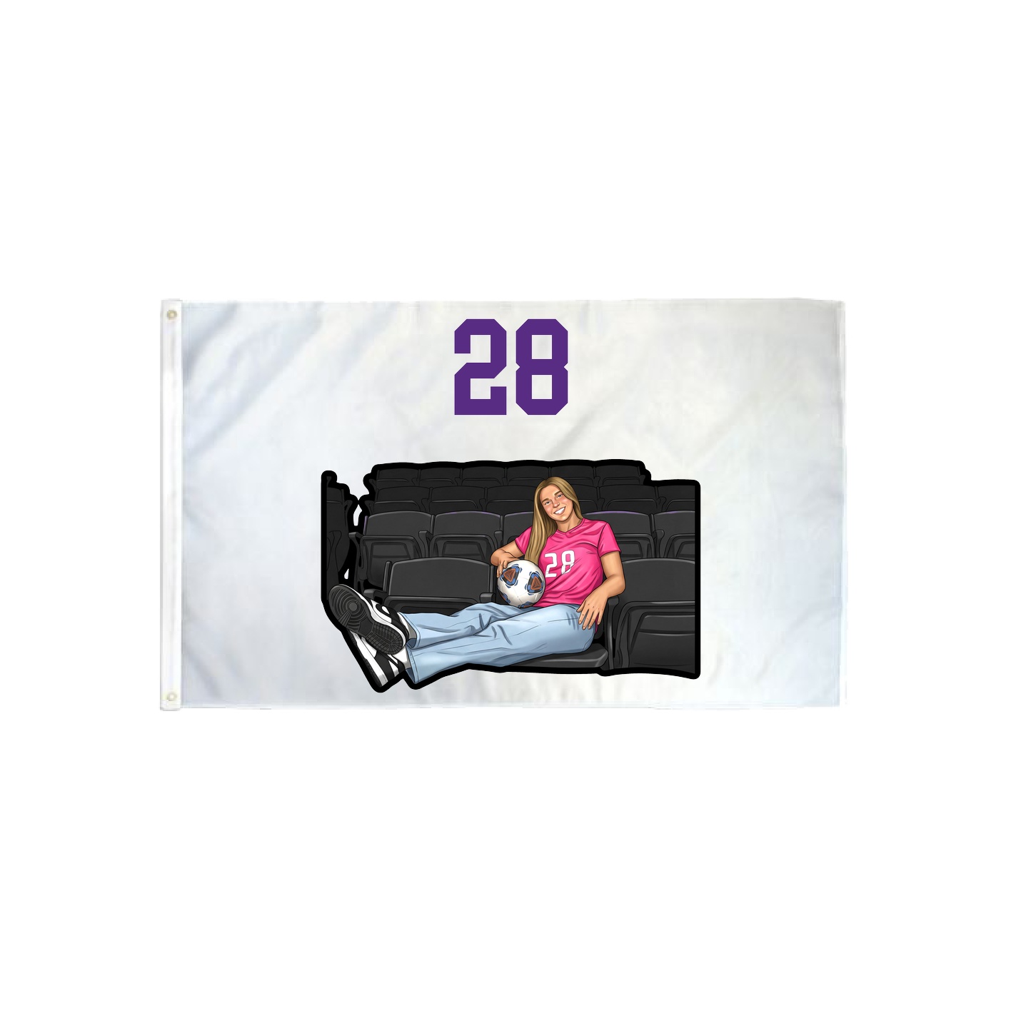 3x5 Flag — Number Top in Classic