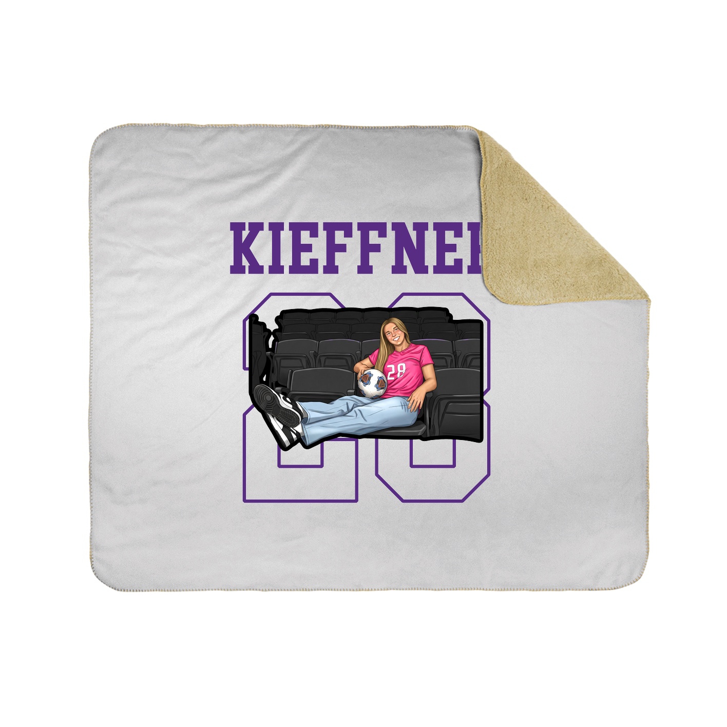 Throw Blanket — Shirsey in White