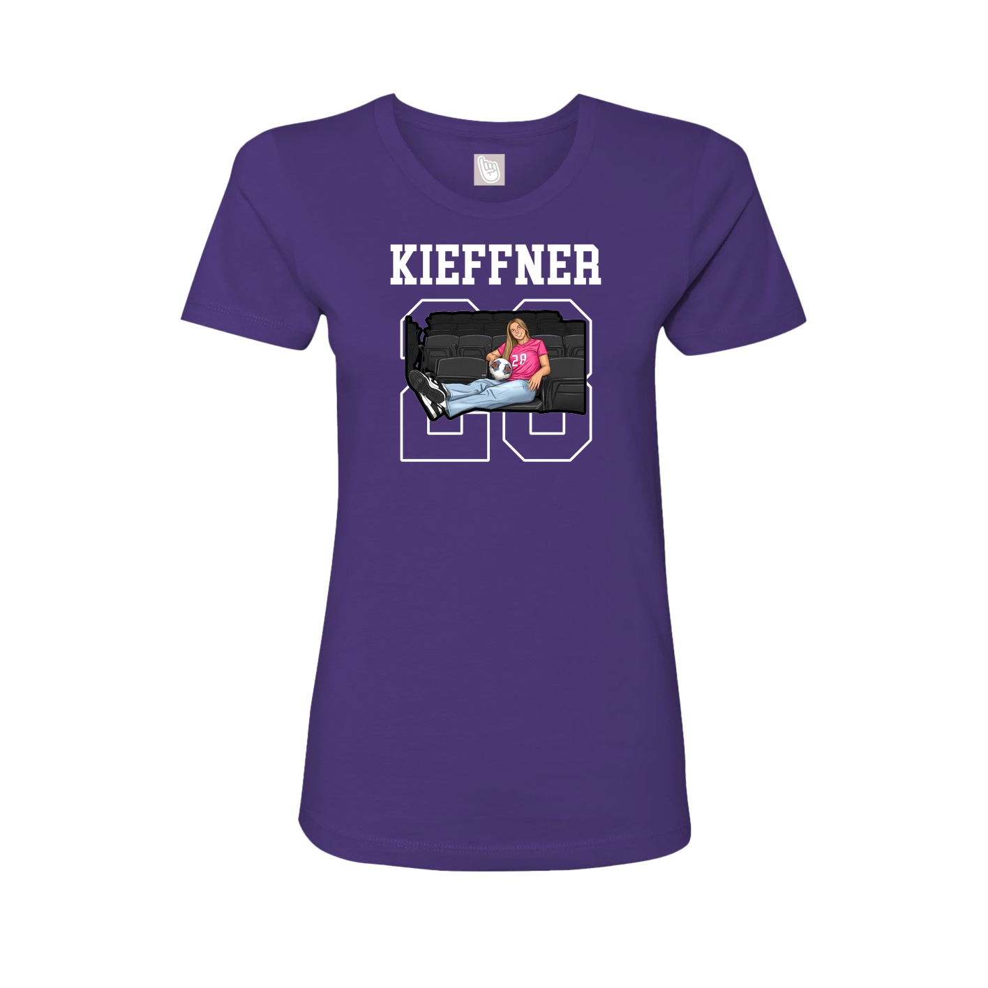 Fitted Women's Tee — Shirsey in Purple