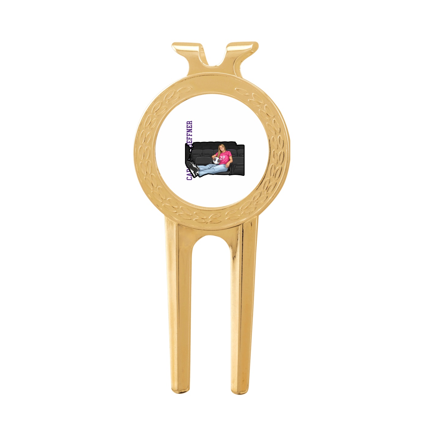 Divot Tool with Ball Marker — Name Vertical in Classic