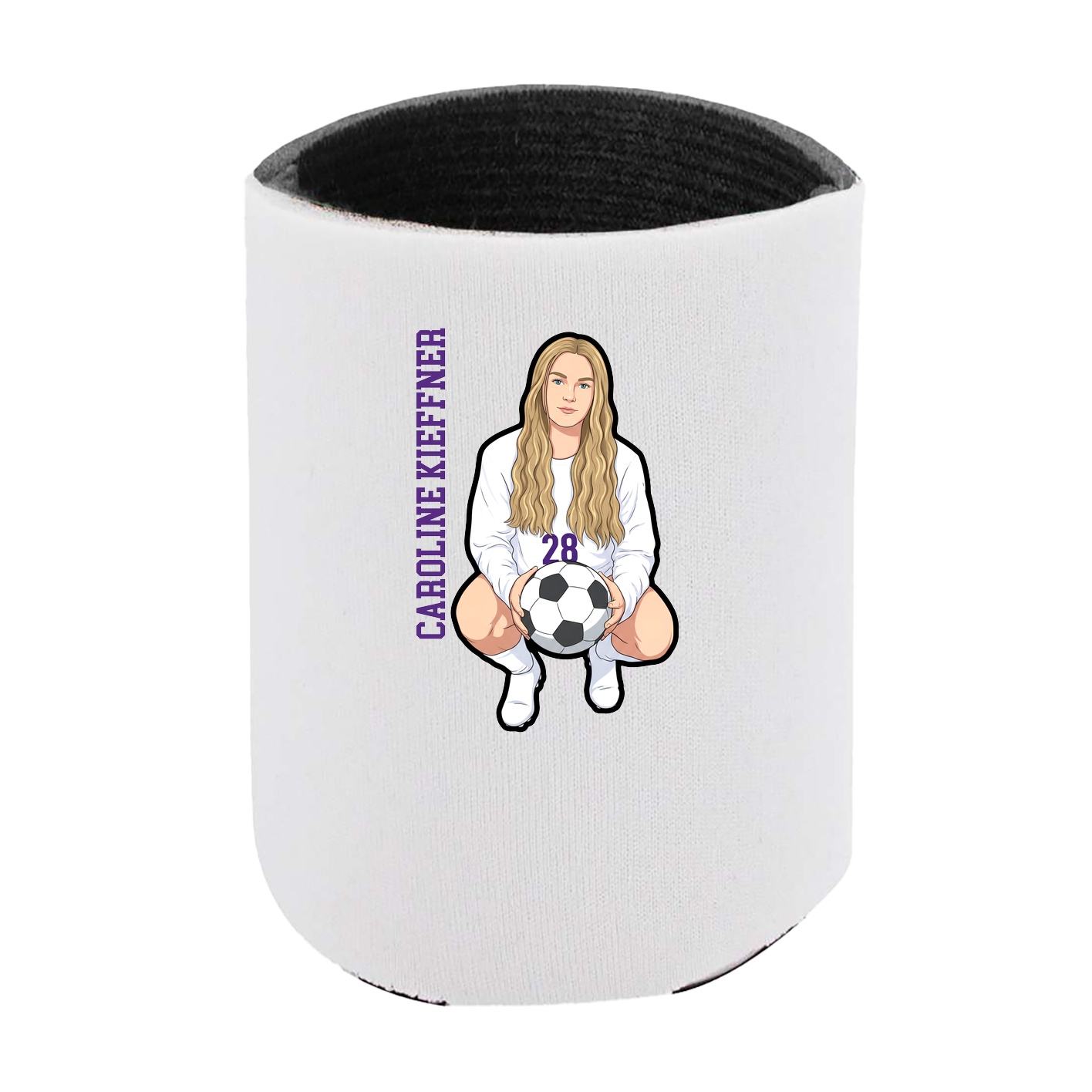 Can Holder — Name Vertical in White