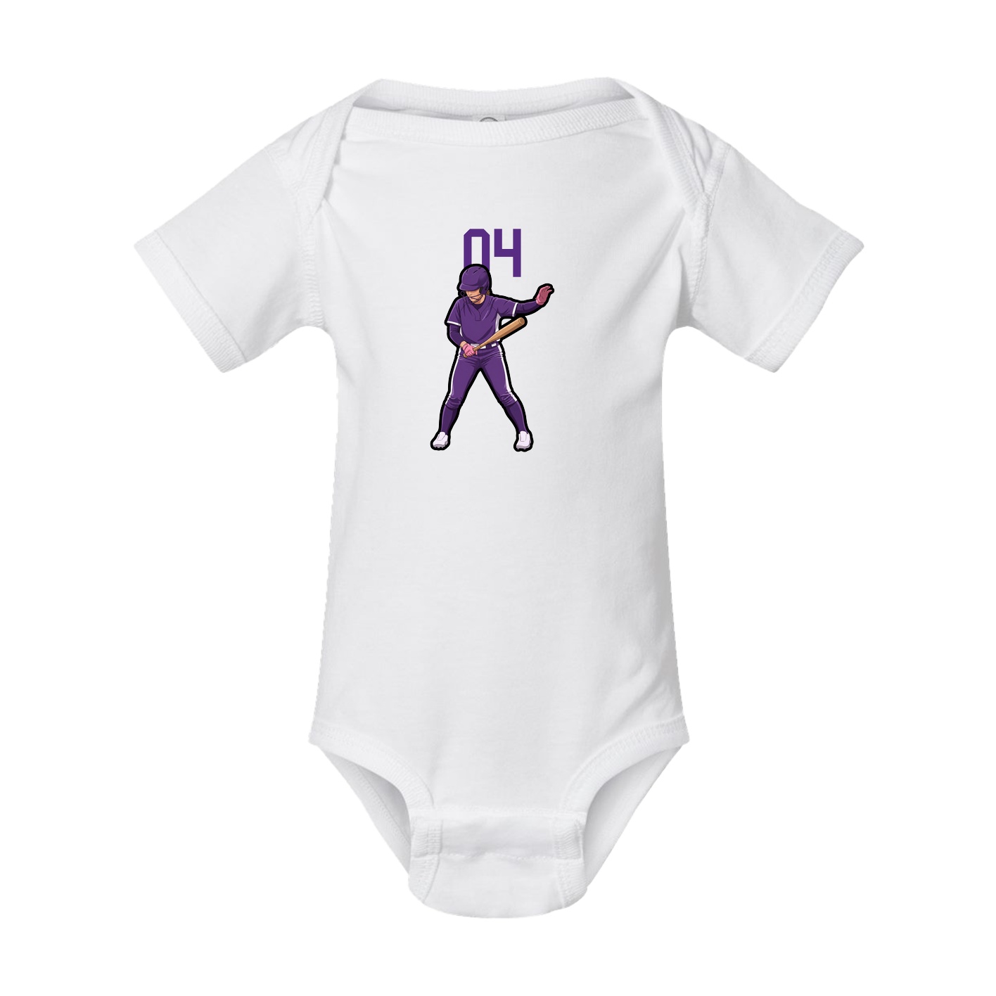 Baby Onesie — Number Top in White