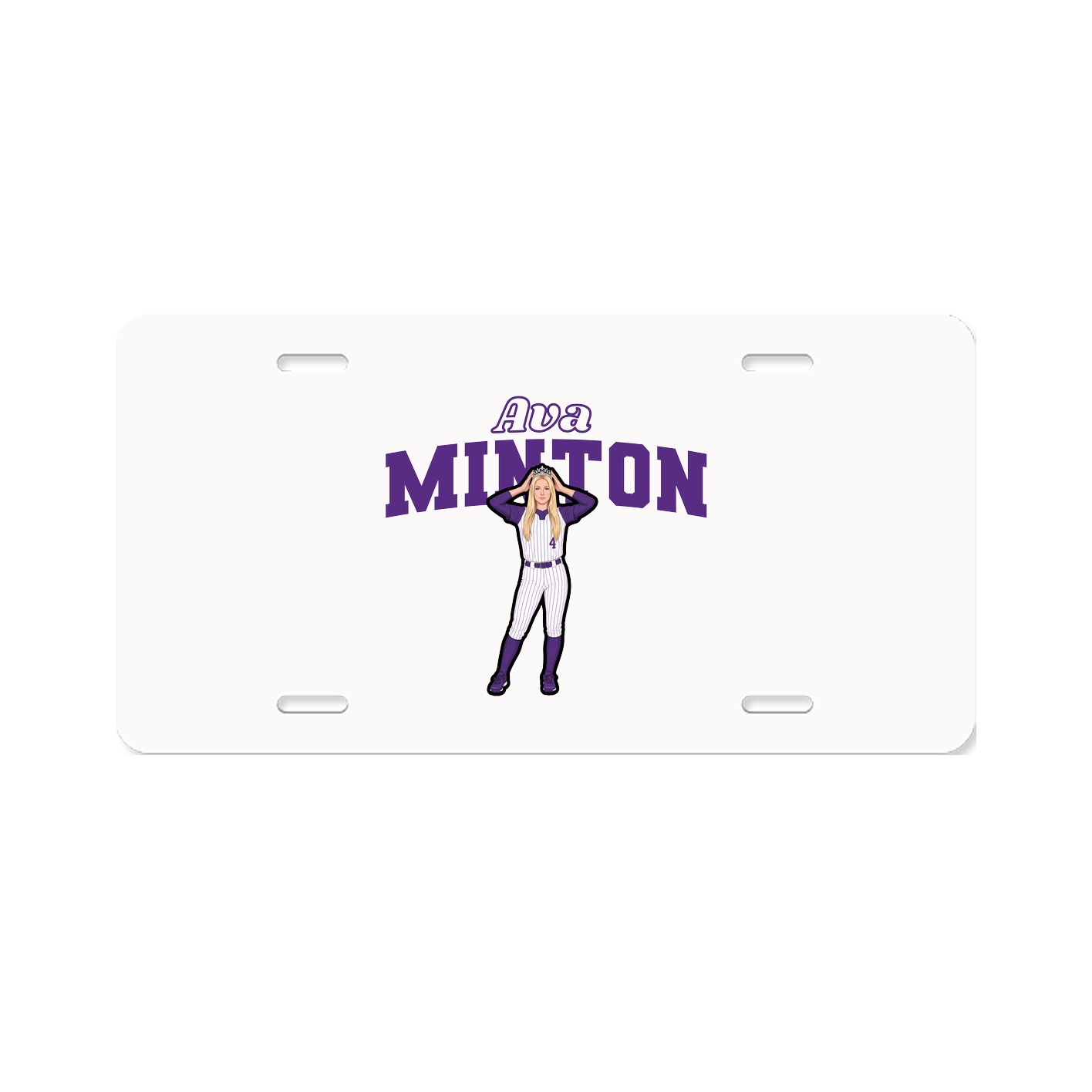 License Plate — Name Arch in Classic