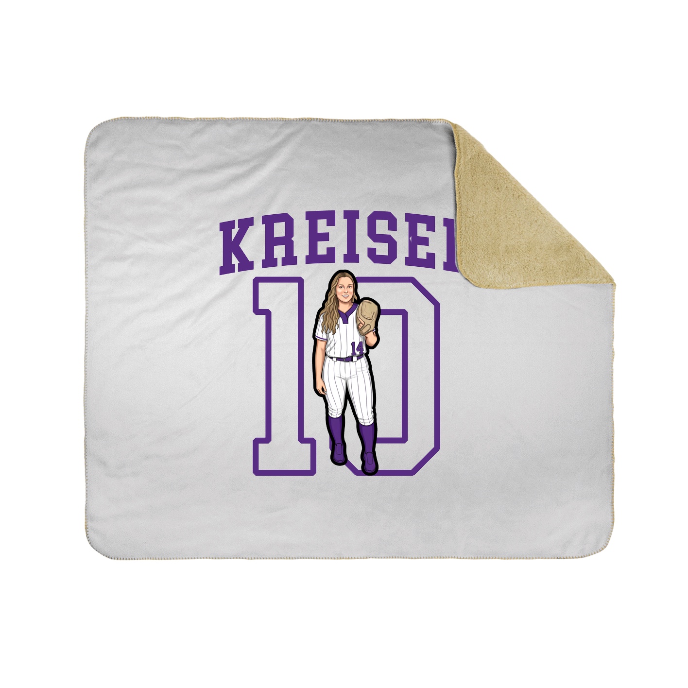 Throw Blanket — Shirsey in White