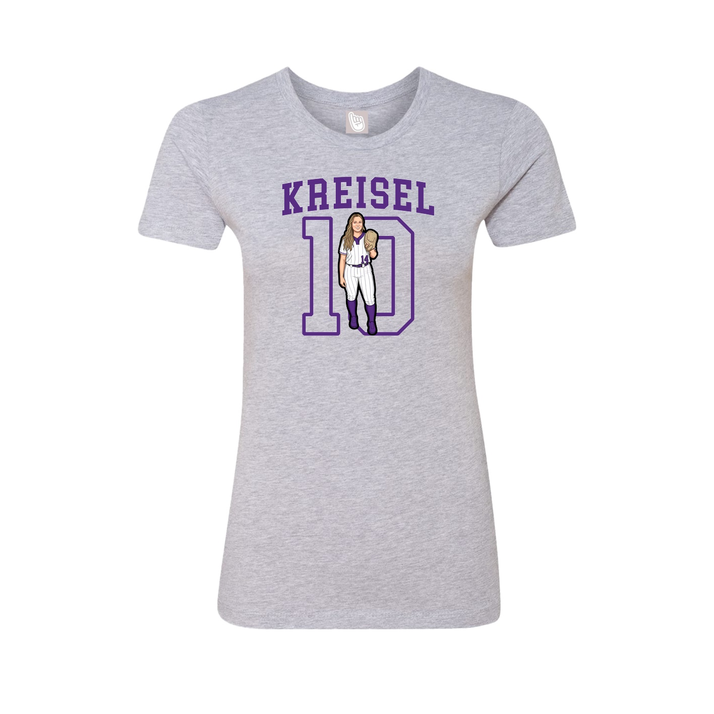 Fitted Women's Tee — Shirsey in Grey