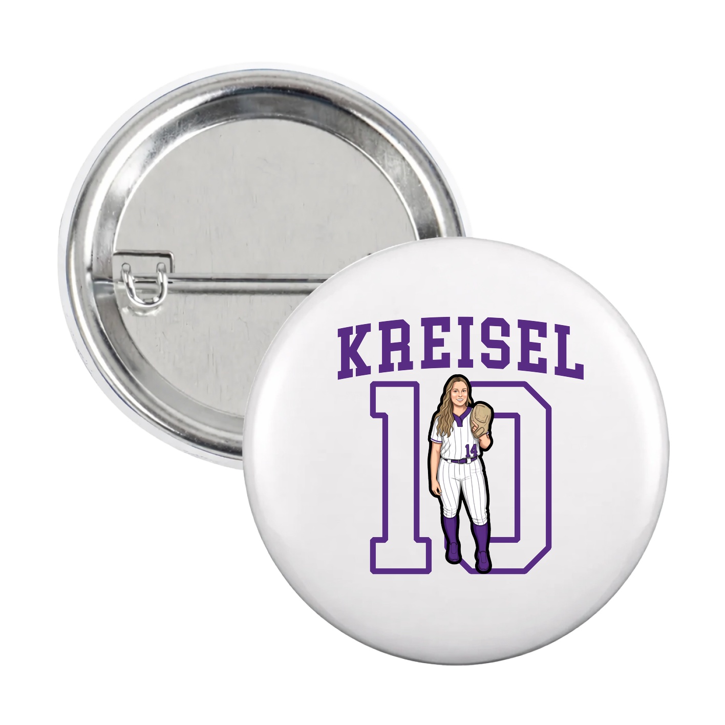 Game Day Button — Shirsey in White