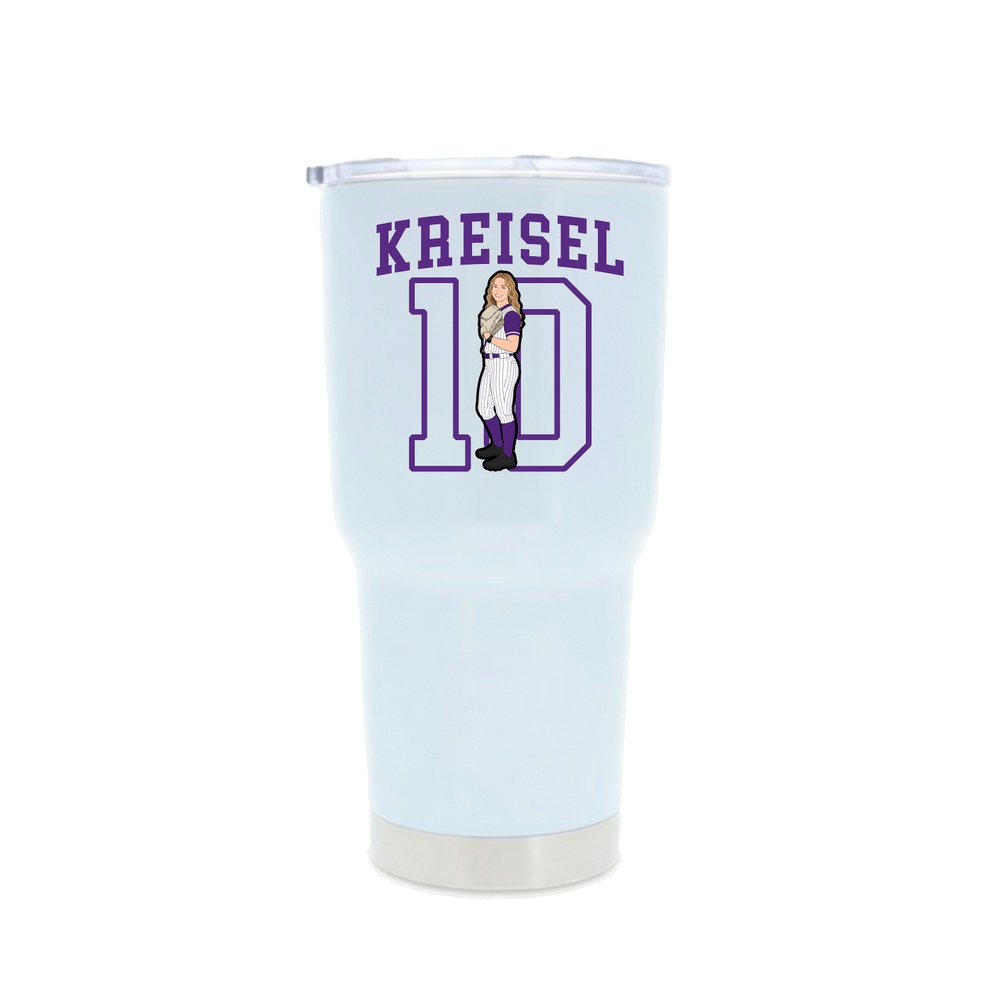 30oz Stainless Steel Tumbler — Shirsey in White