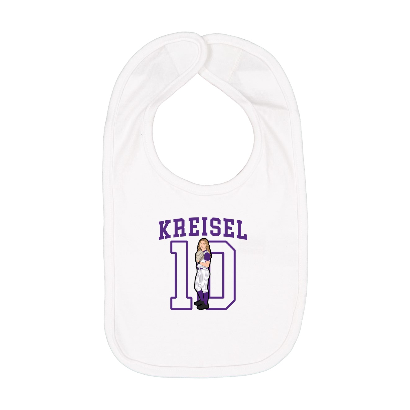 Infant Bib — Shirsey in White