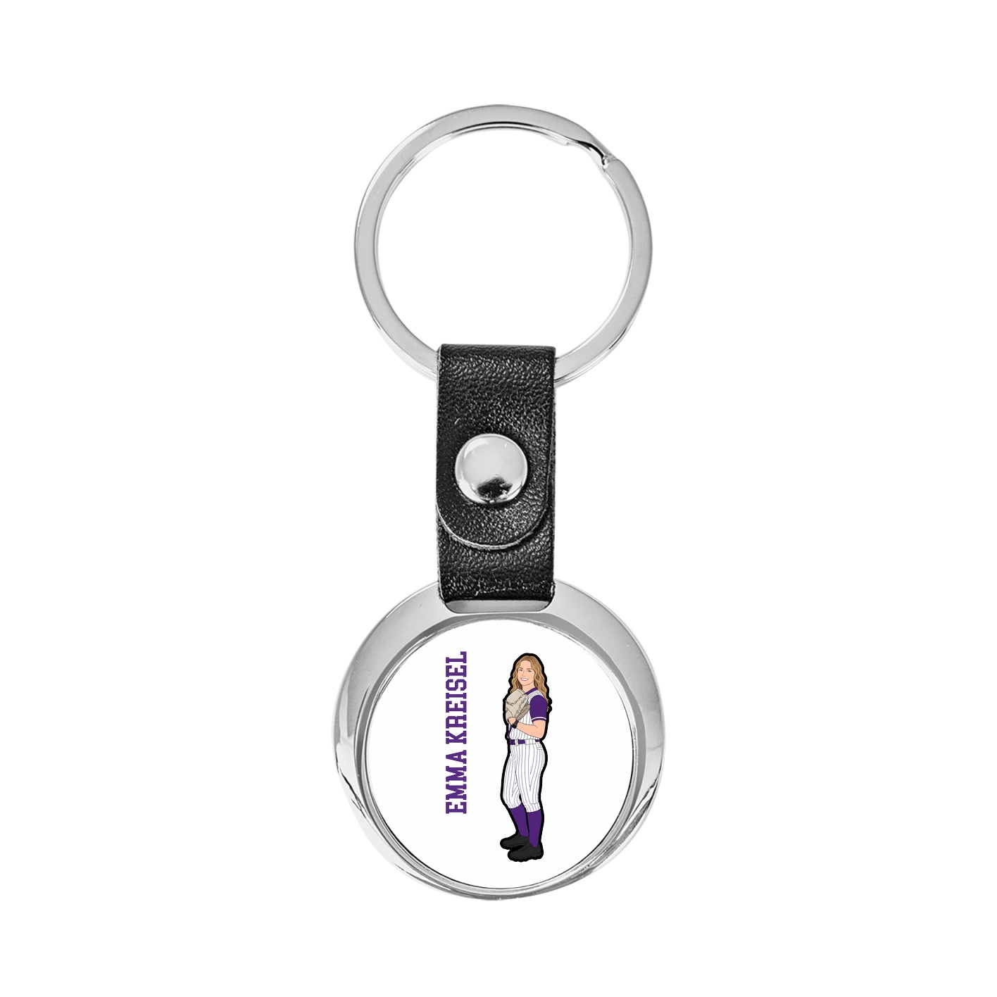 Key Chain — Name Vertical in Classic