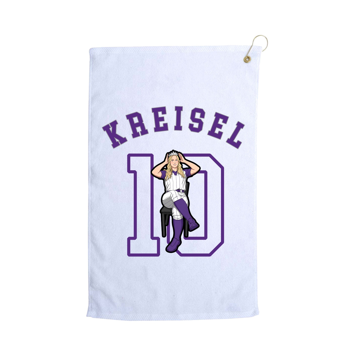 Golf Towel — Shirsey Arch in White