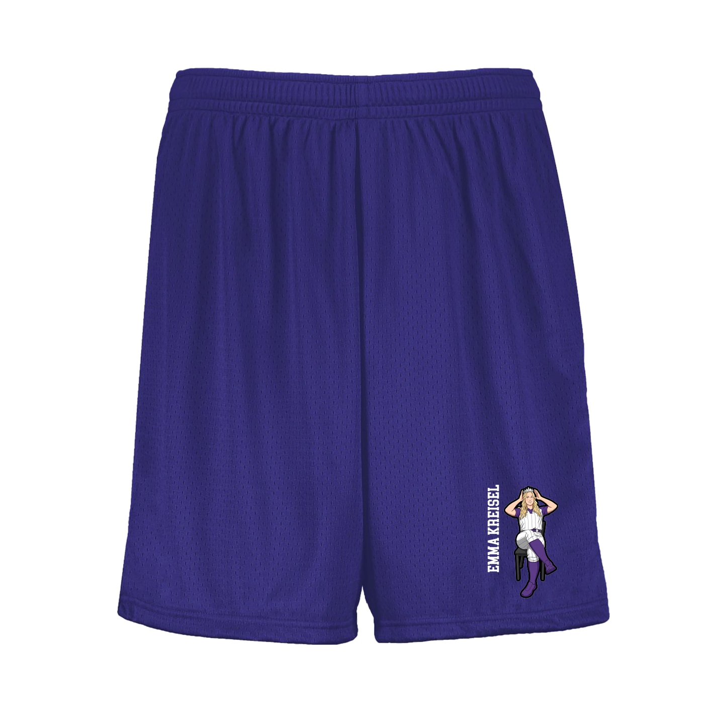 Shorts — Name Vertical in Purple
