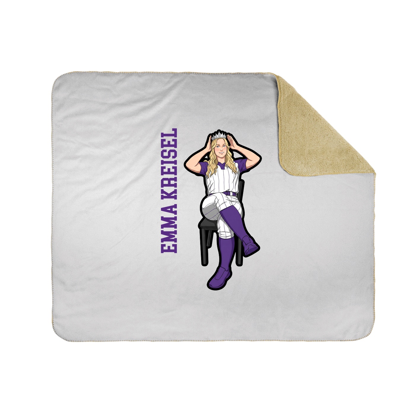 50x60 Sherpa Lined Throw Blanket