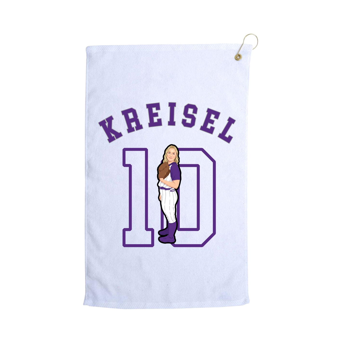 Golf Towel — Shirsey Arch in White