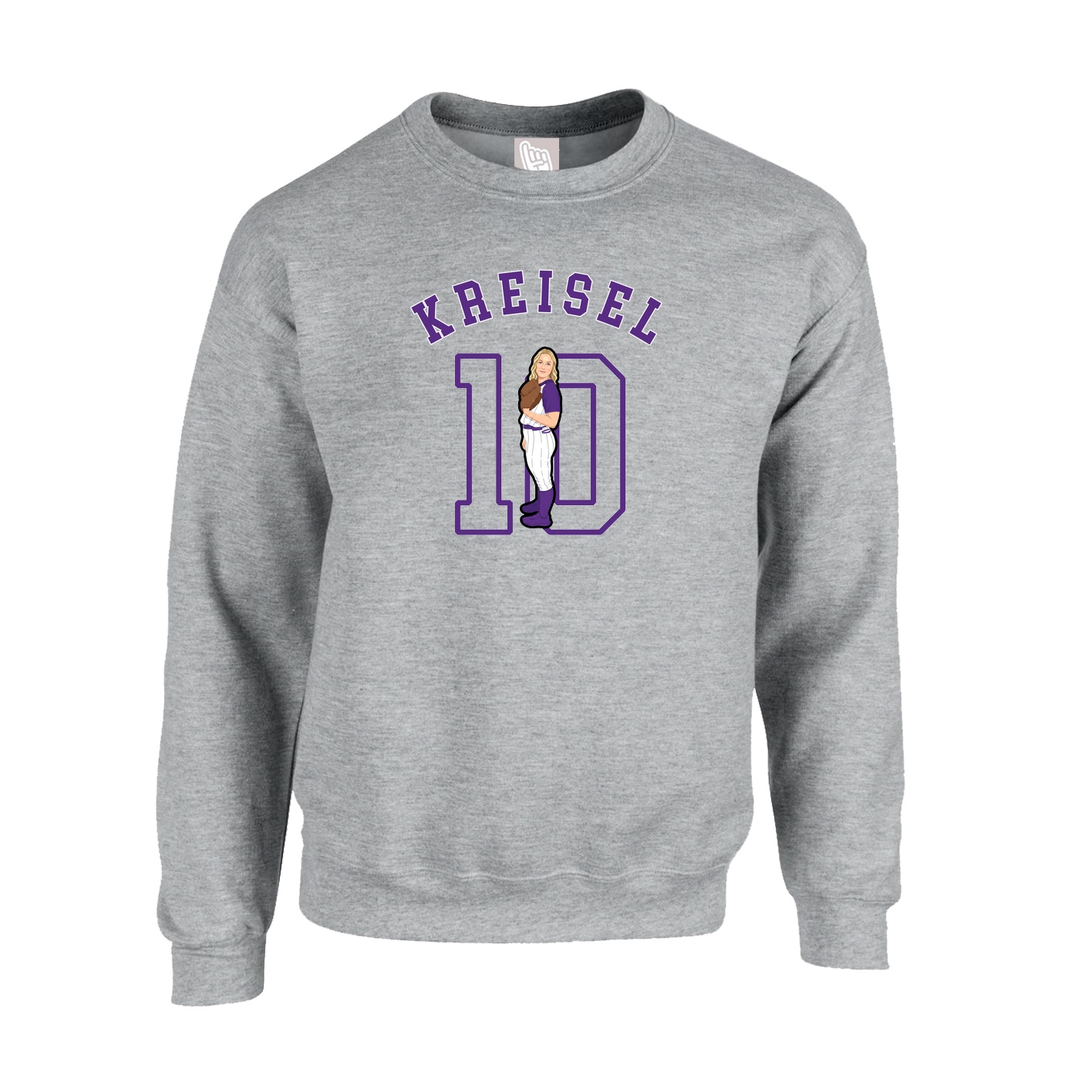 Fleece Crew — Shirsey Arch in Grey