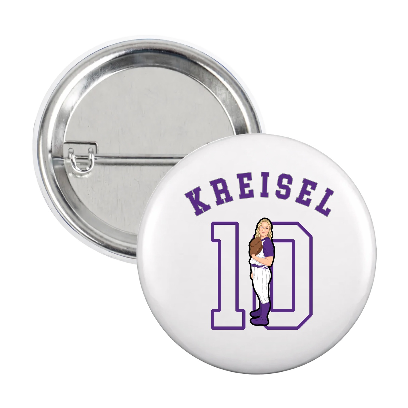 Game Day Button — Shirsey Arch in White