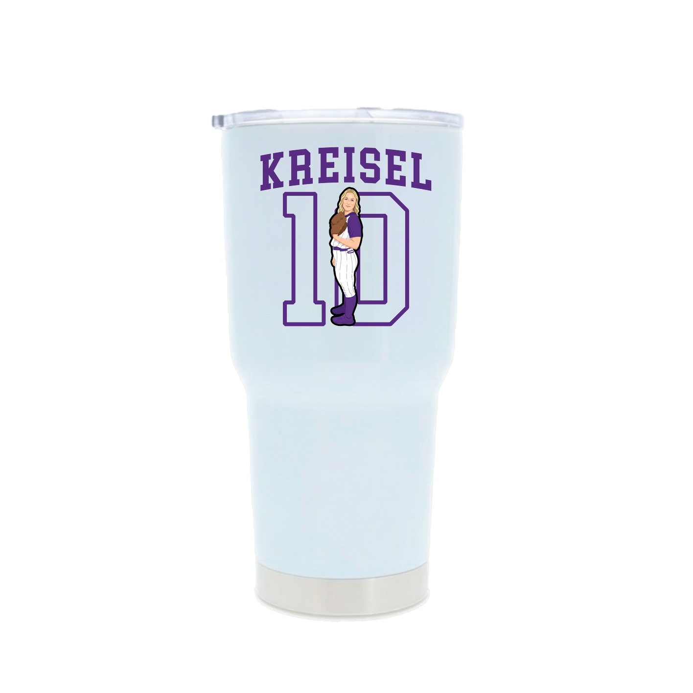 30oz Stainless Steel Tumbler — Shirsey in White