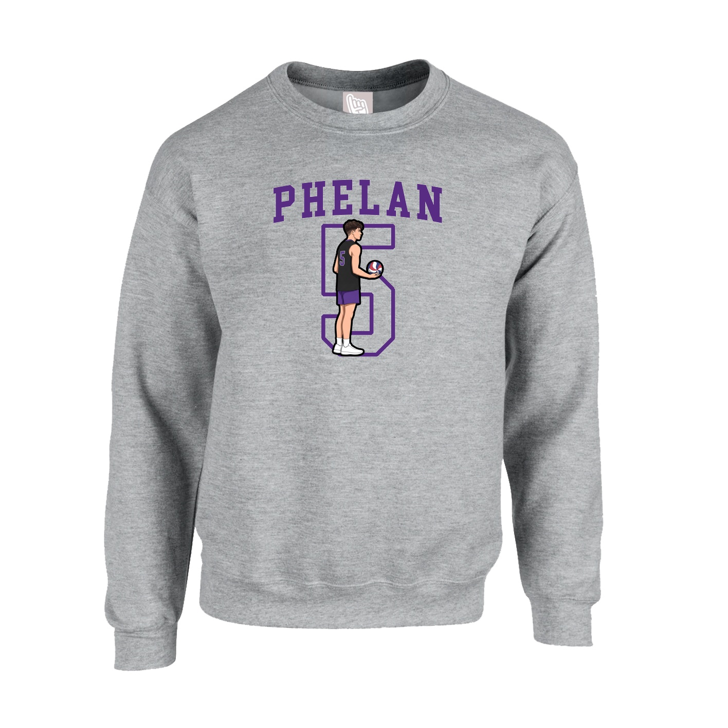 Fleece Crew — Shirsey in Grey