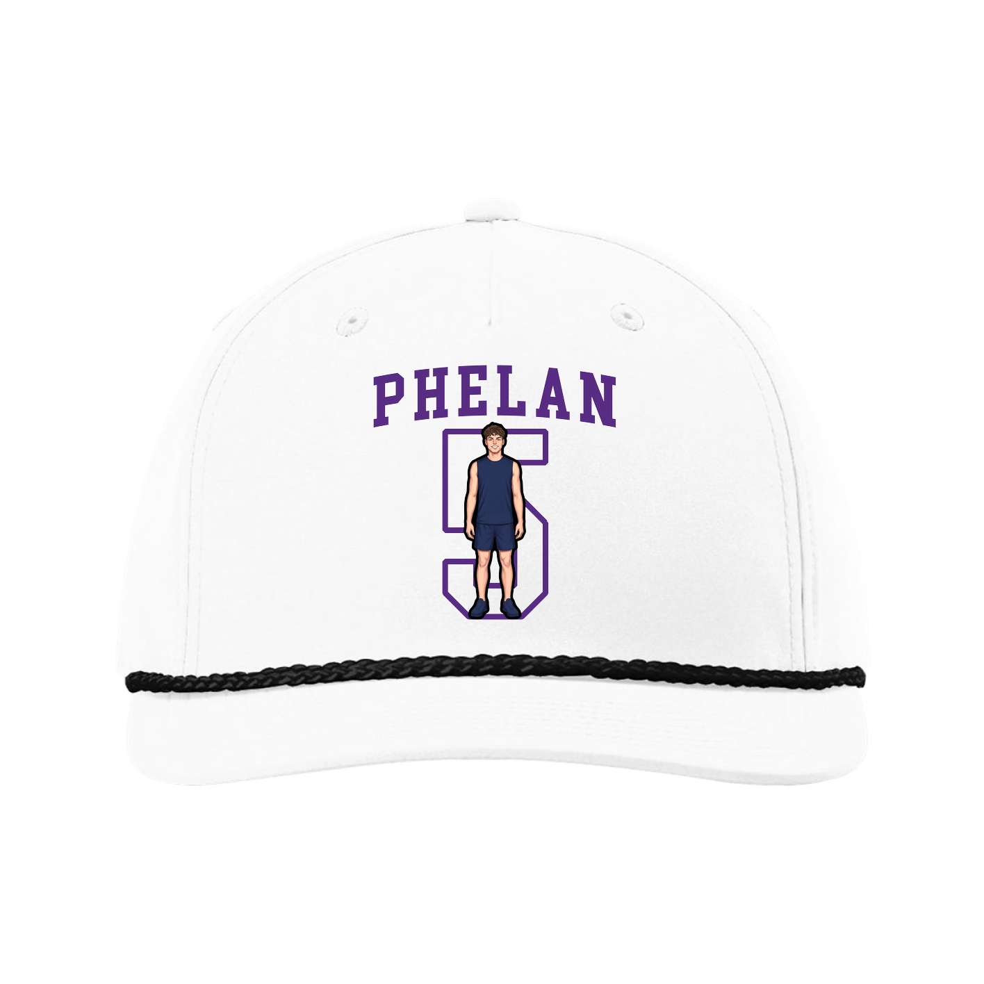 Five-Panel Classic Rope Cap — Shirsey in White