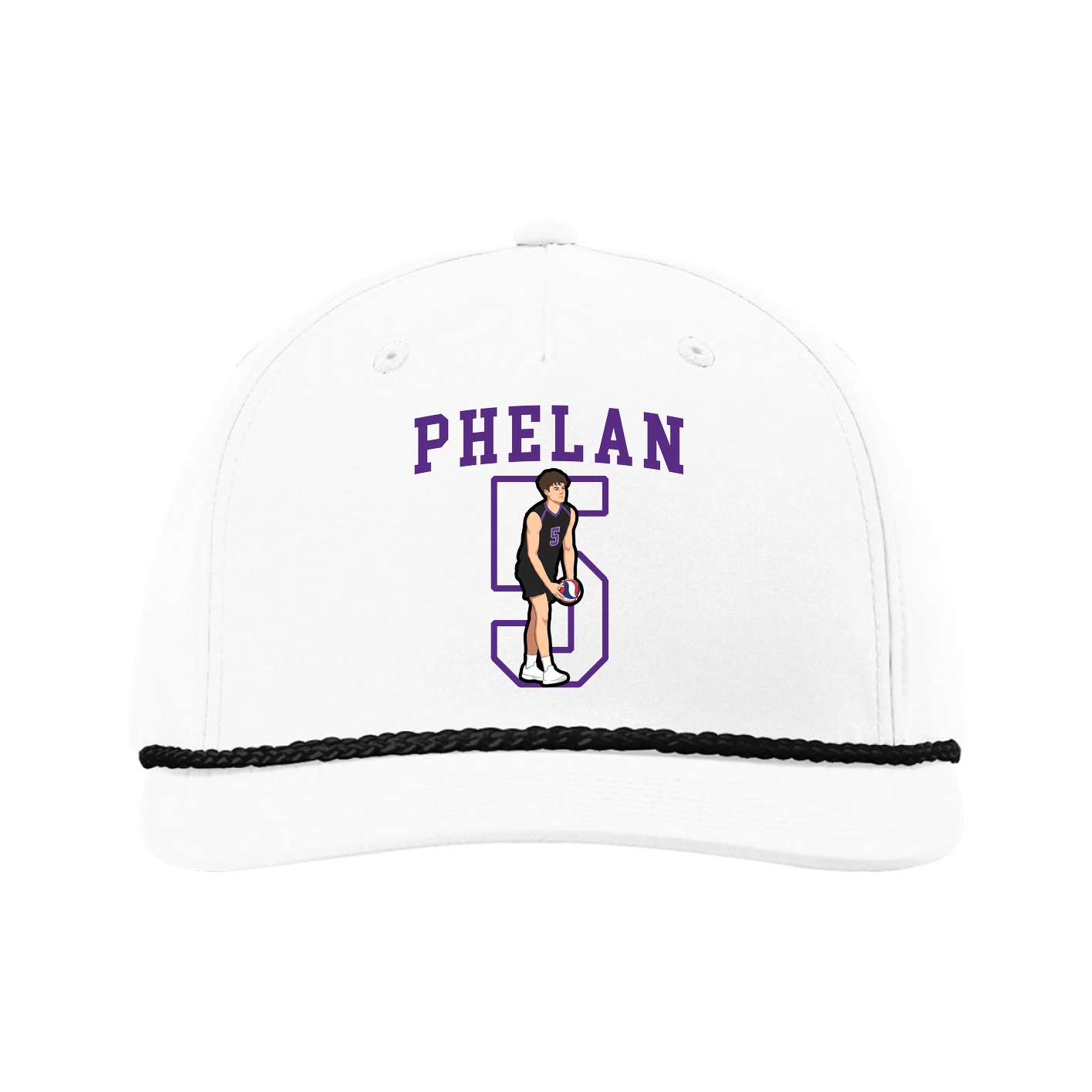 Five-Panel Classic Rope Cap — Shirsey in White