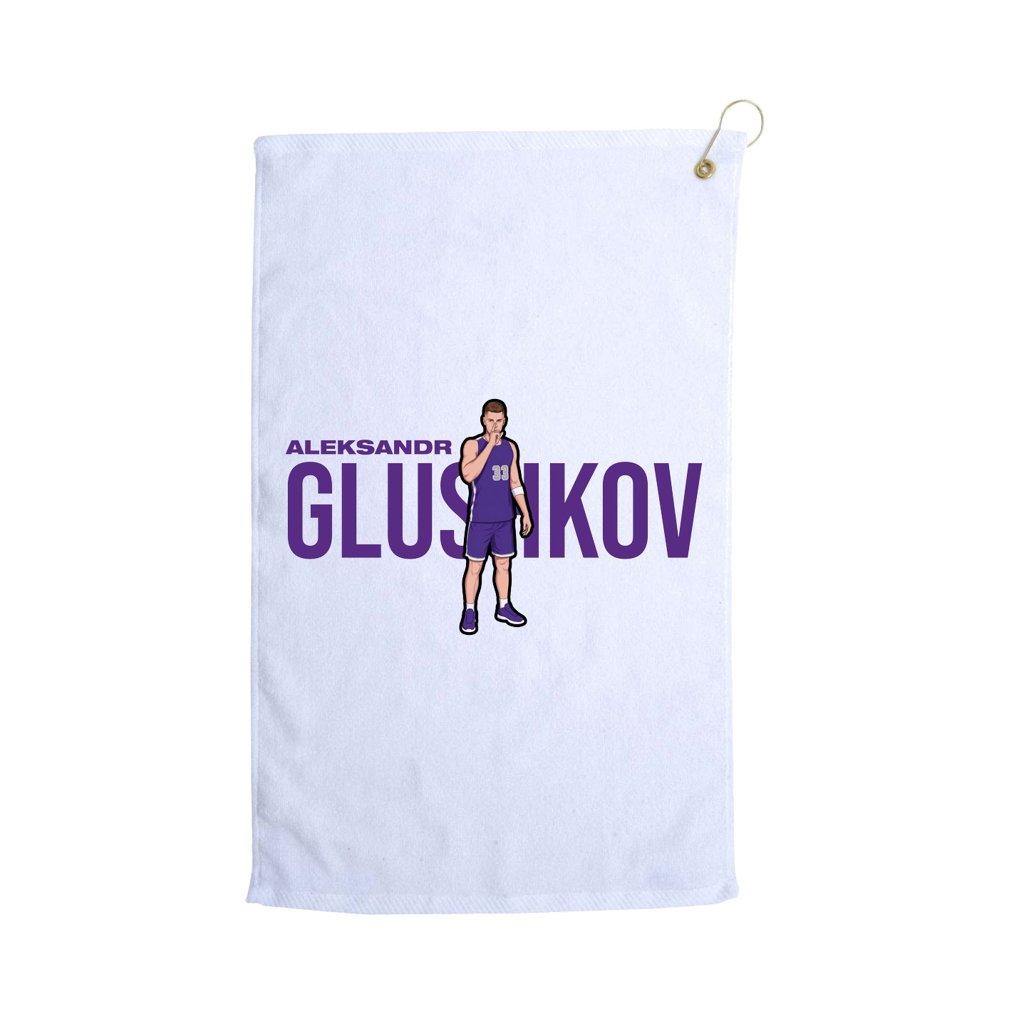 Golf Towel — Player Name in White