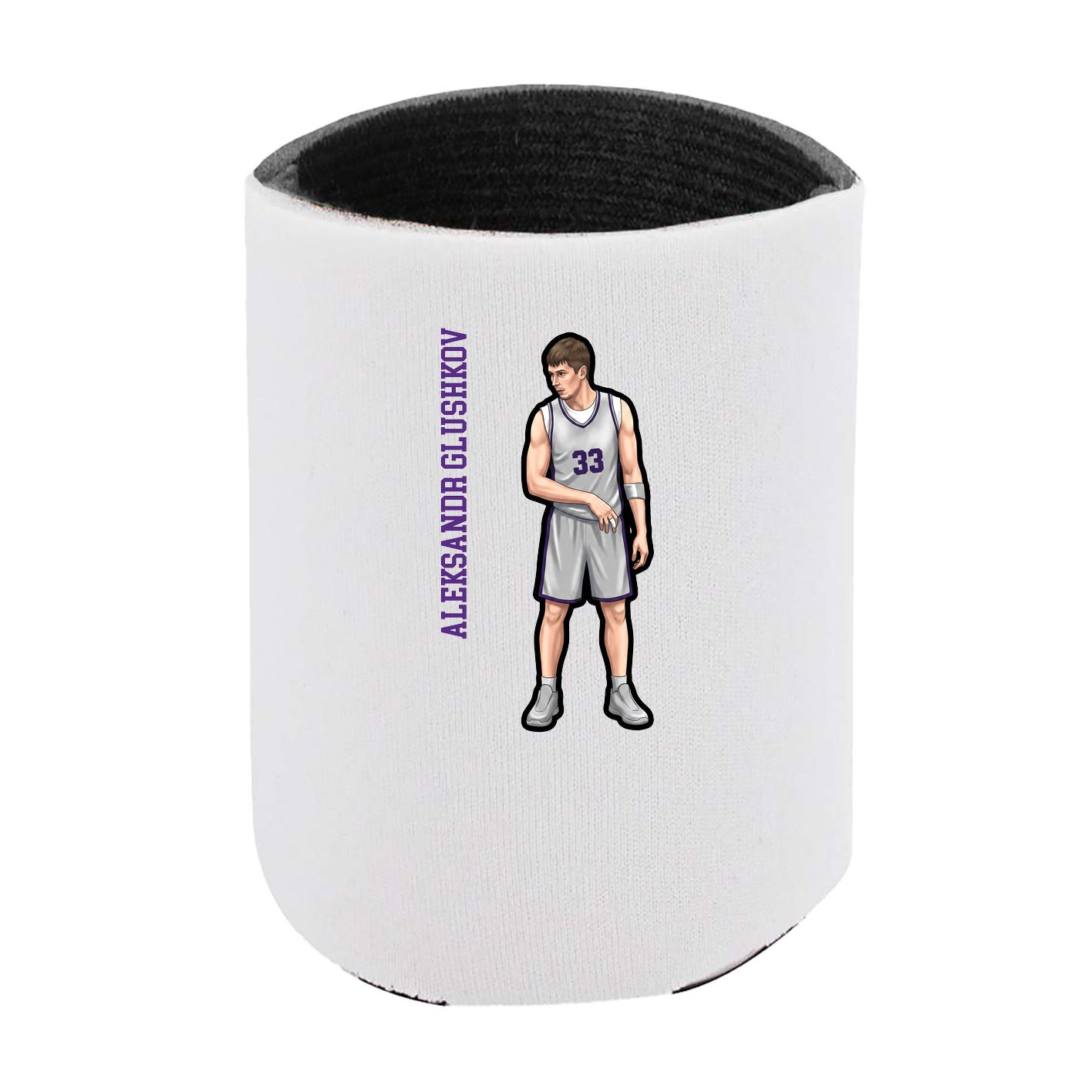 Can Holder — Name Vertical in White