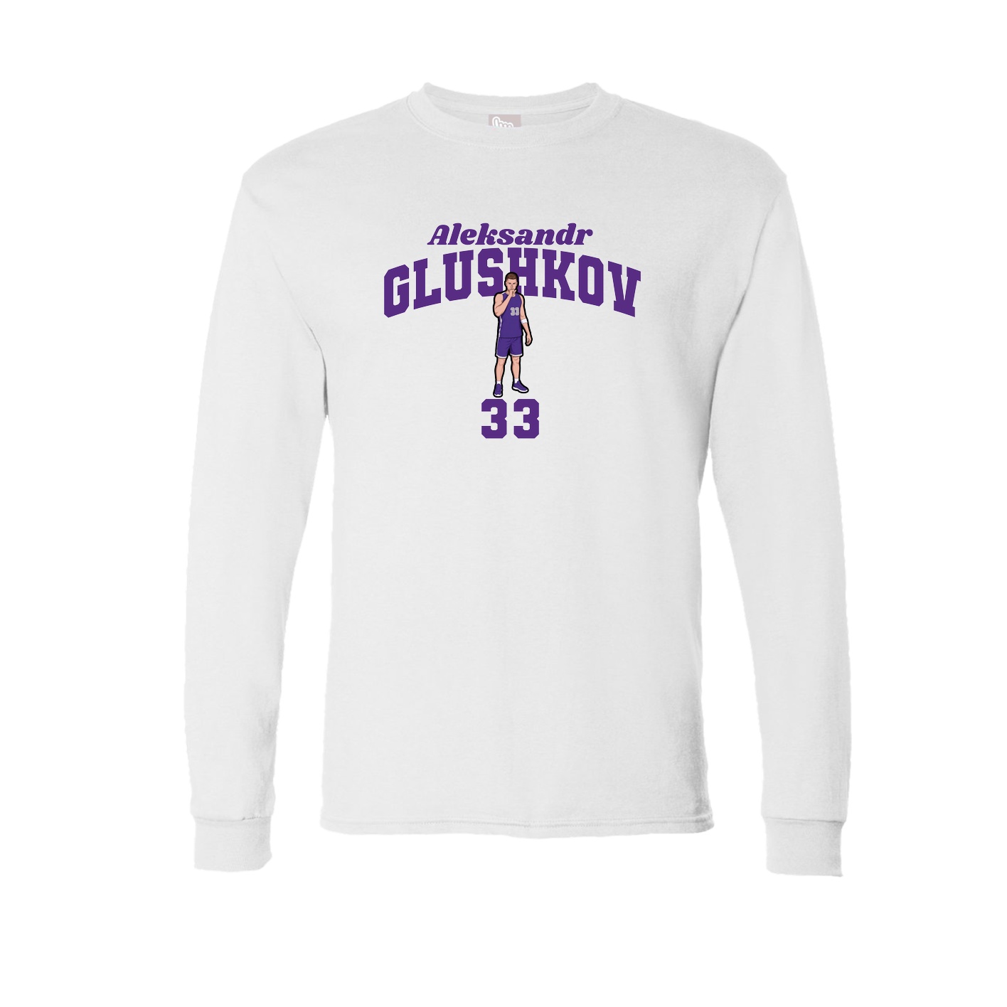 Long Sleeve Tee — Signature Arch in White