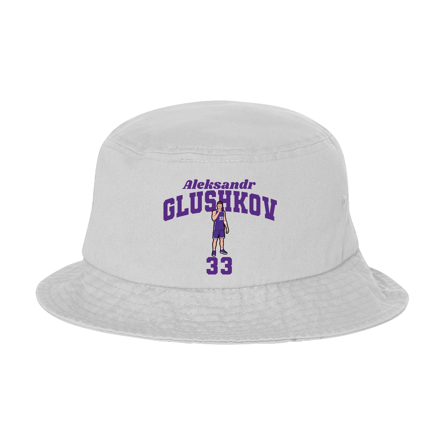 Bucket Cap — Signature Arch in White