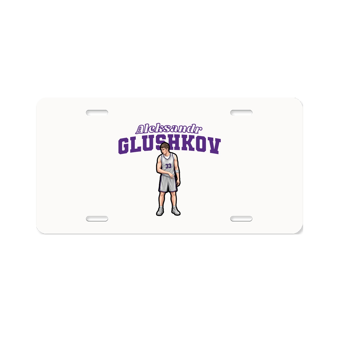 License Plate — Name Arch in Classic