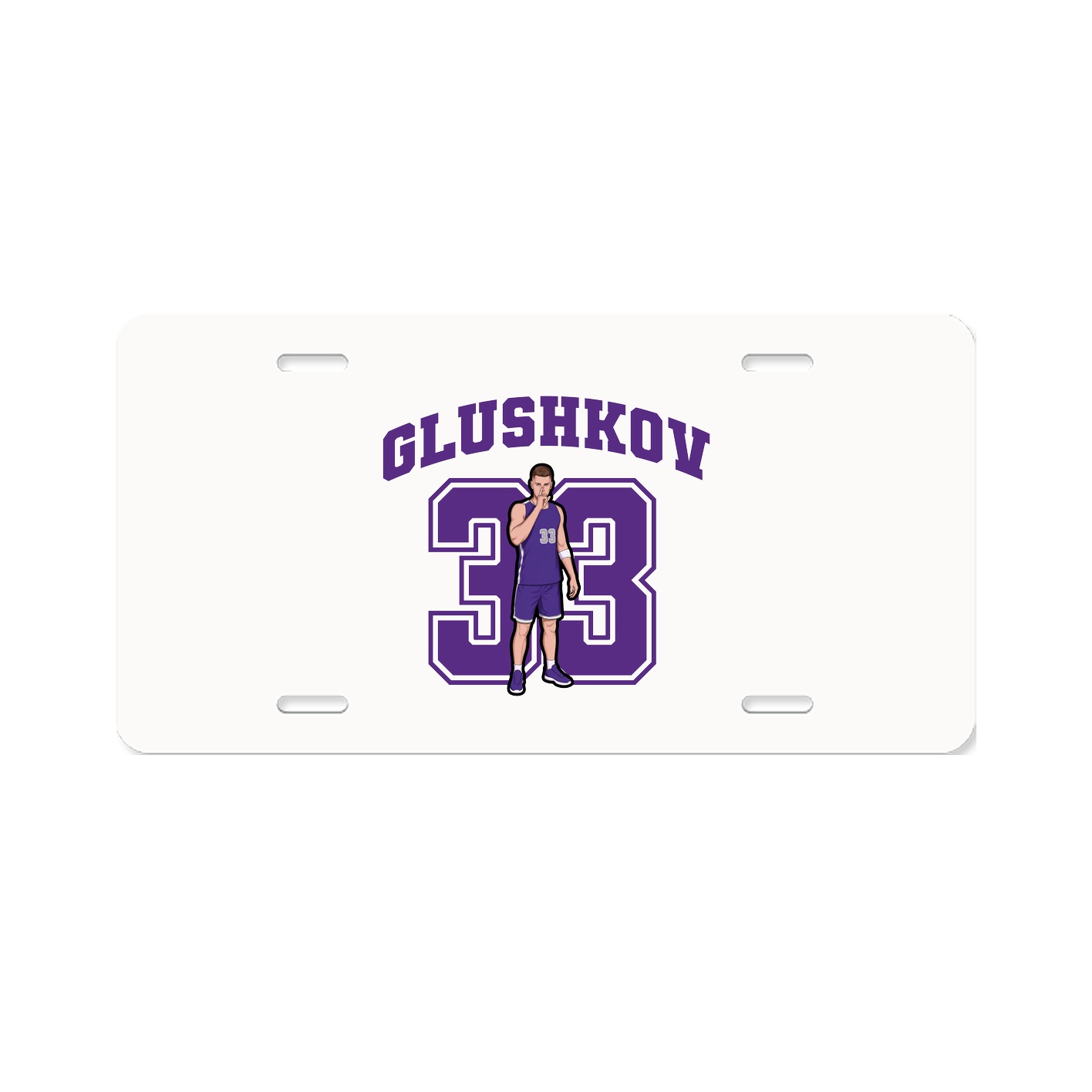 License Plate — Number in Classic