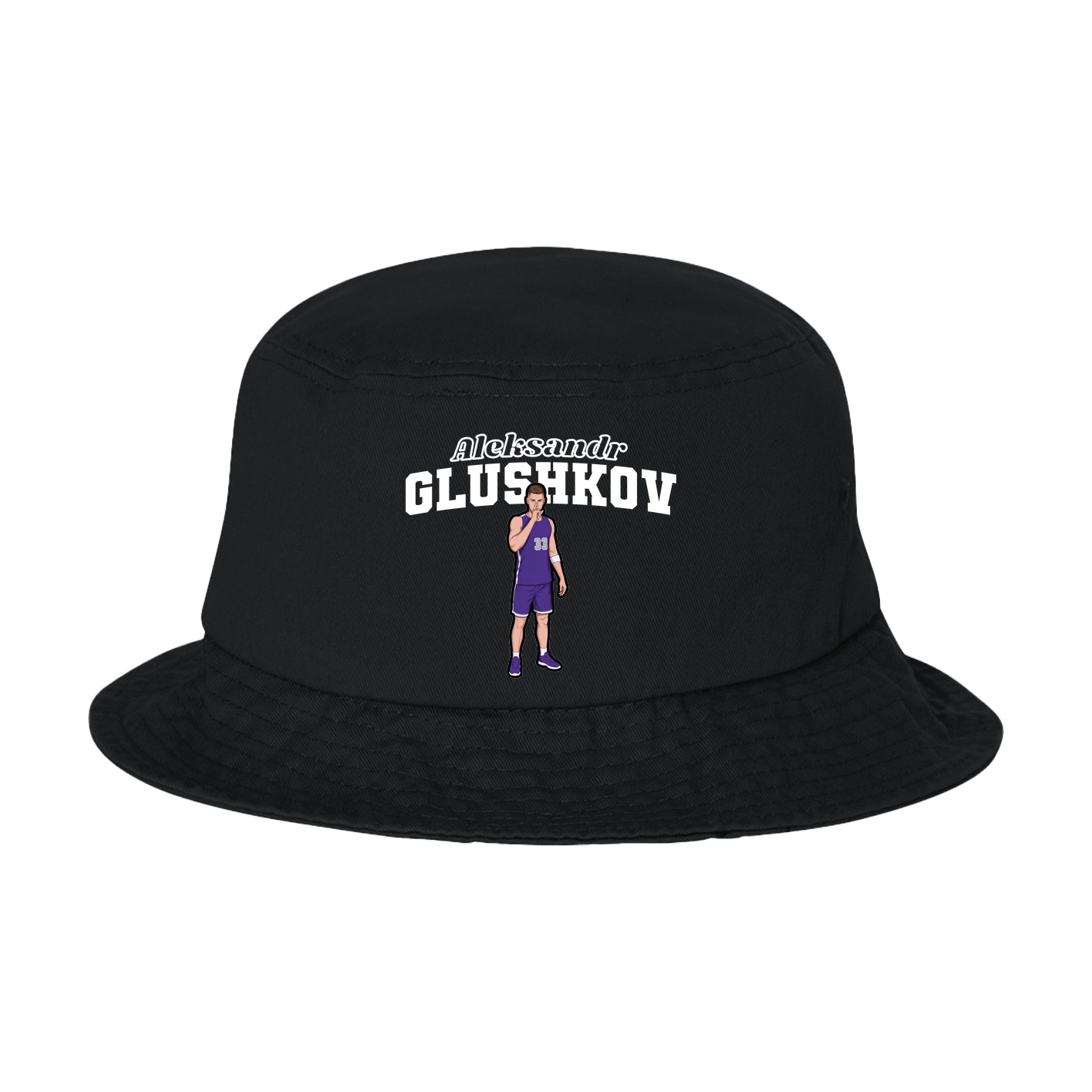 Bucket Cap — Name Arch in Black