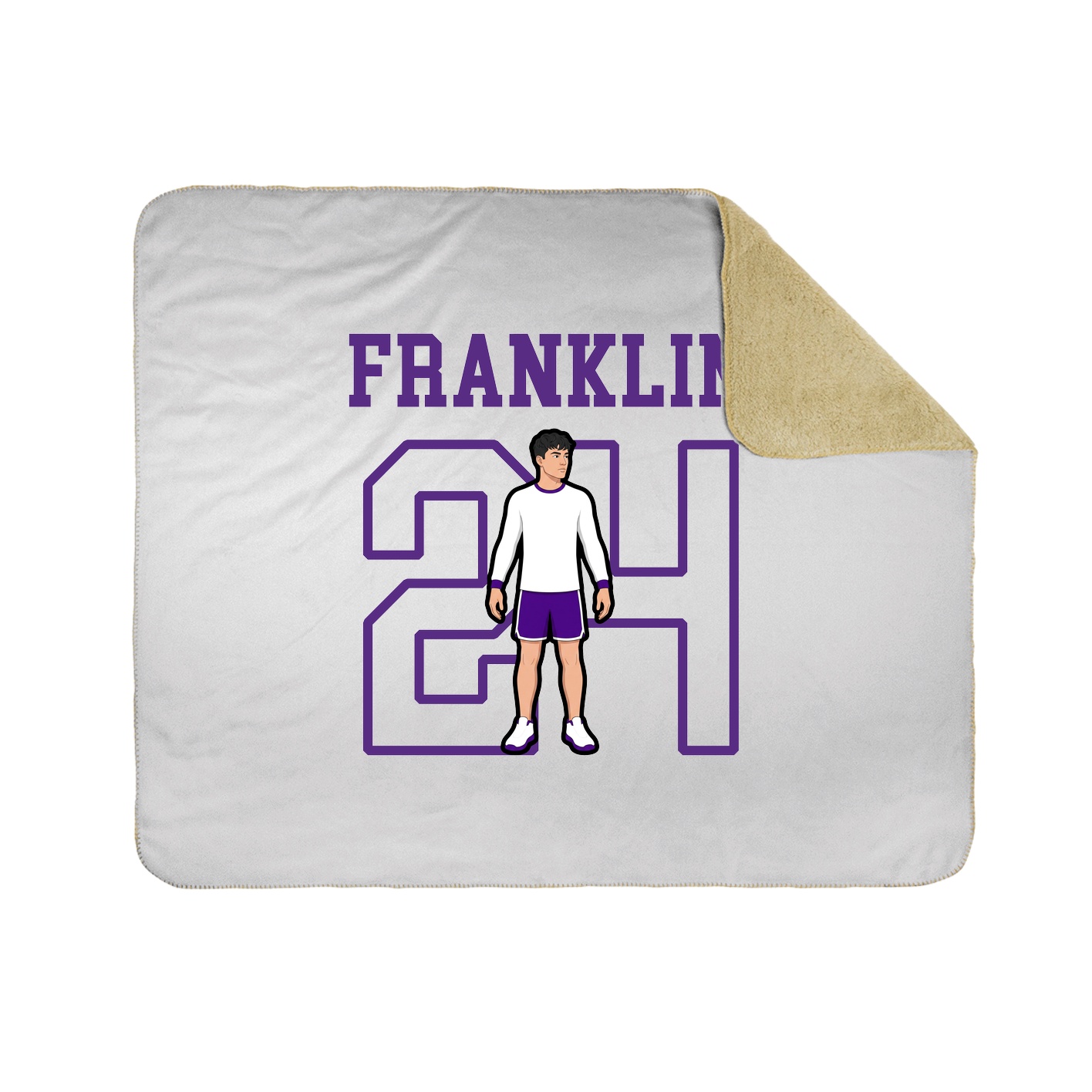 Throw Blanket — Shirsey in White