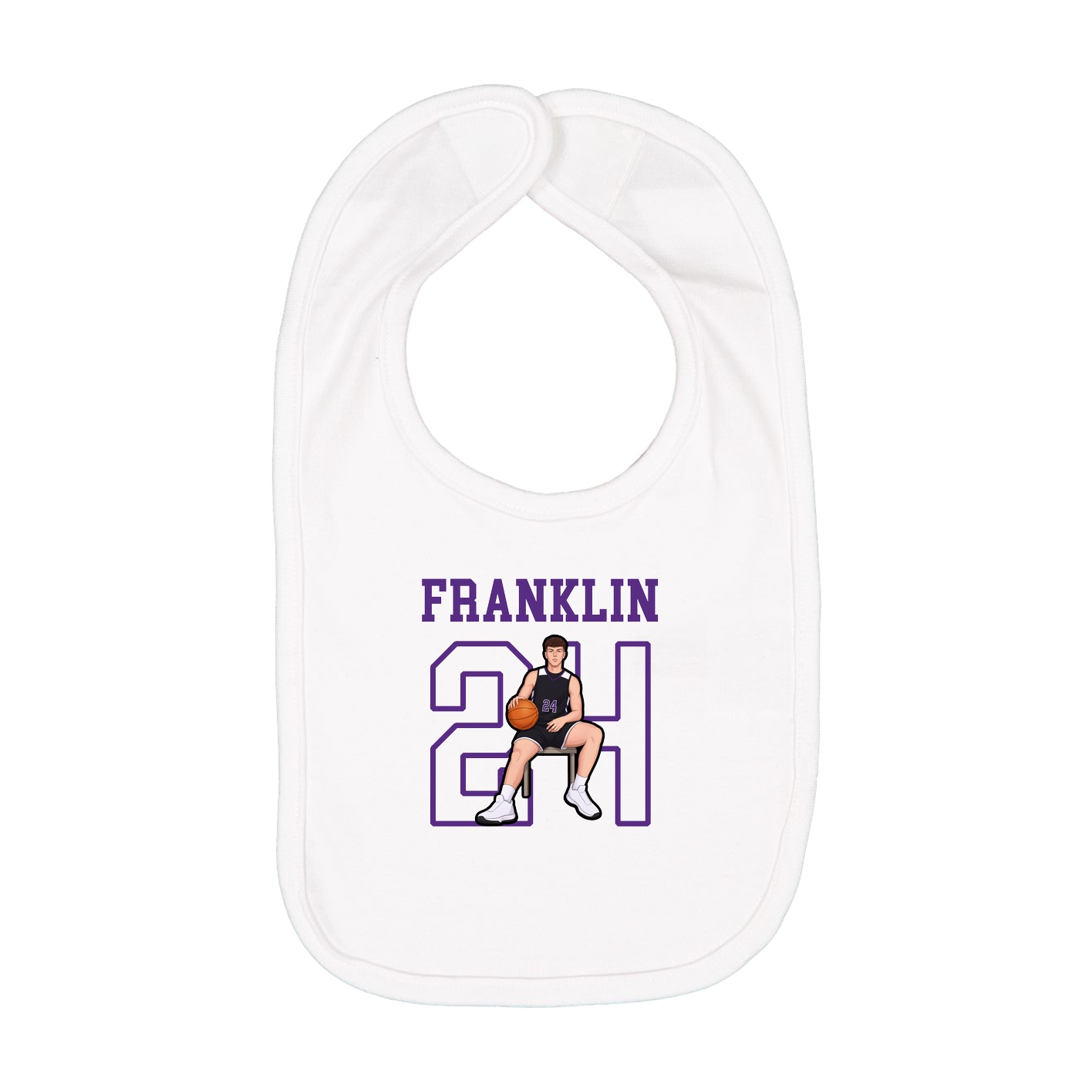 Infant Bib — Shirsey in White