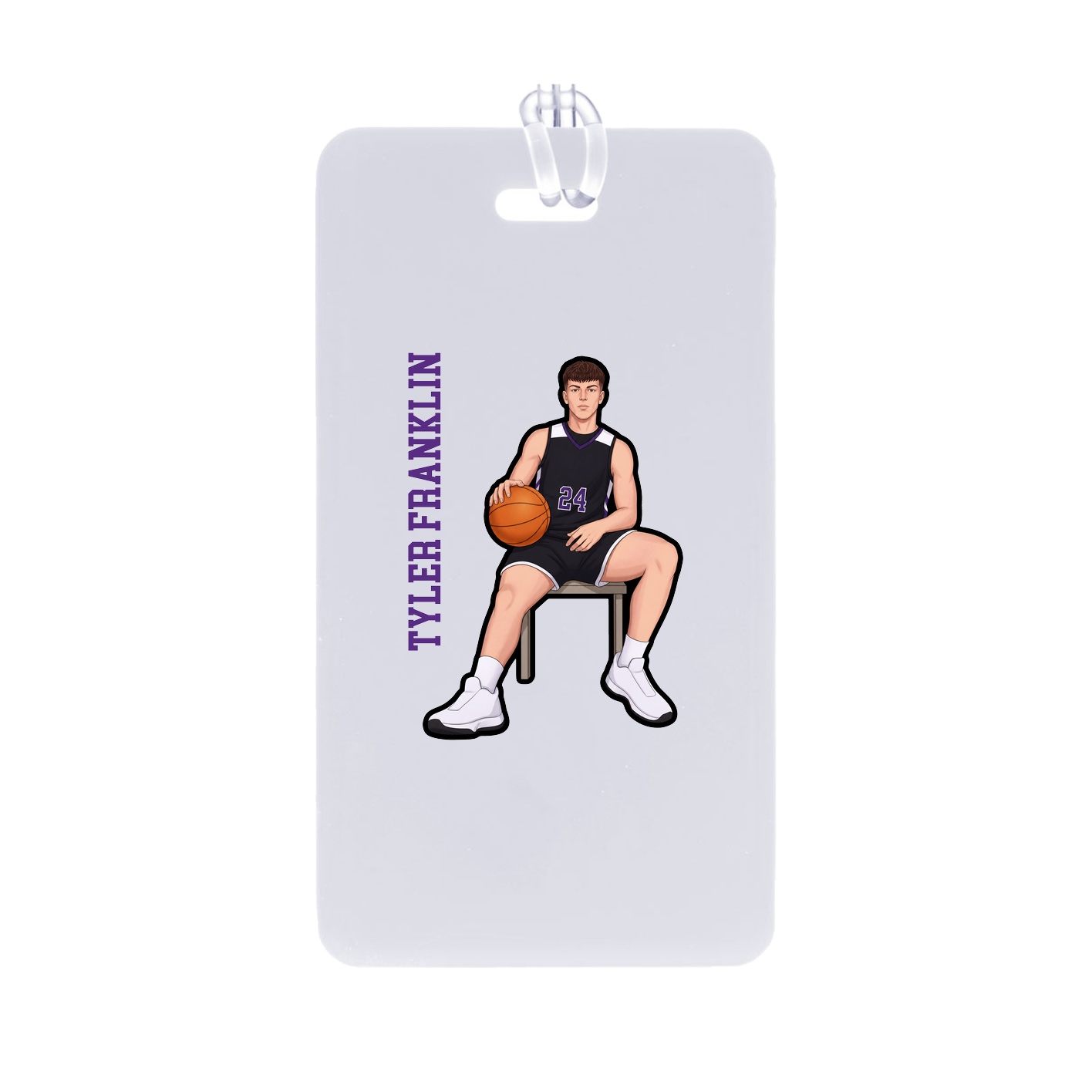 Bag Tag — Name Vertical in Classic