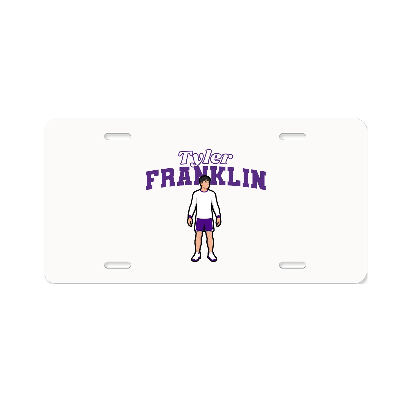 License Plate — Name Arch in Classic
