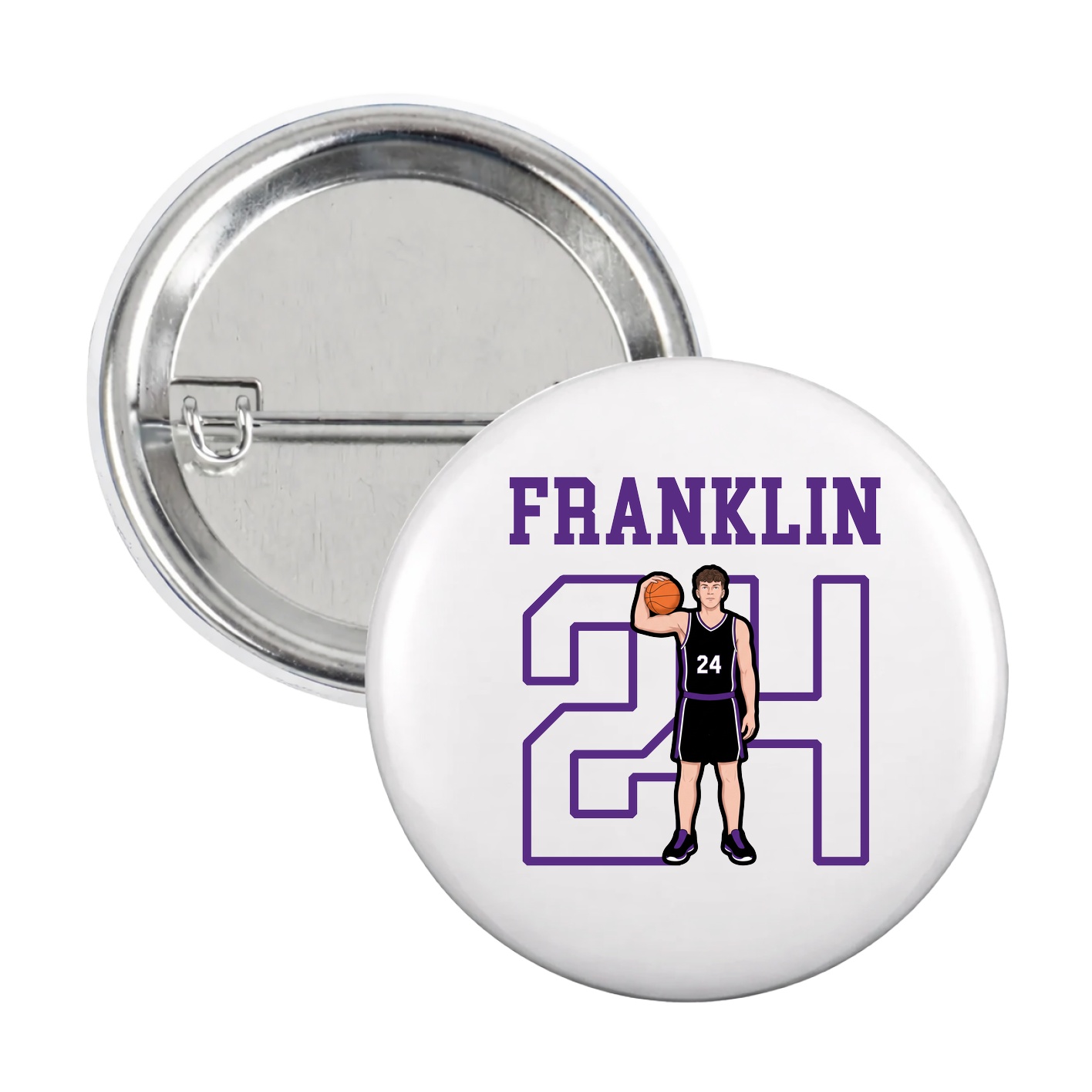 Game Day Button — Shirsey in White