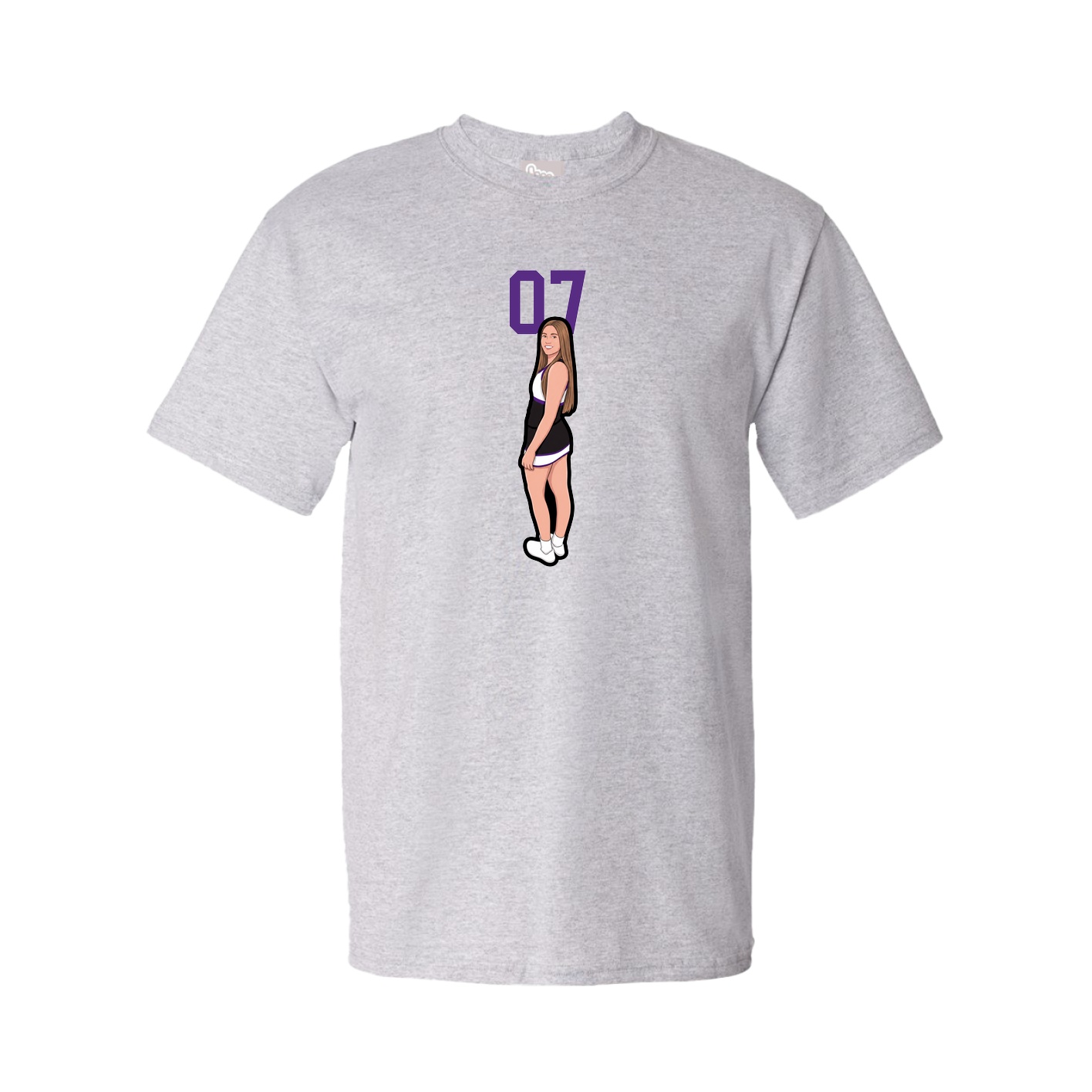 Tee — Number Top in Grey