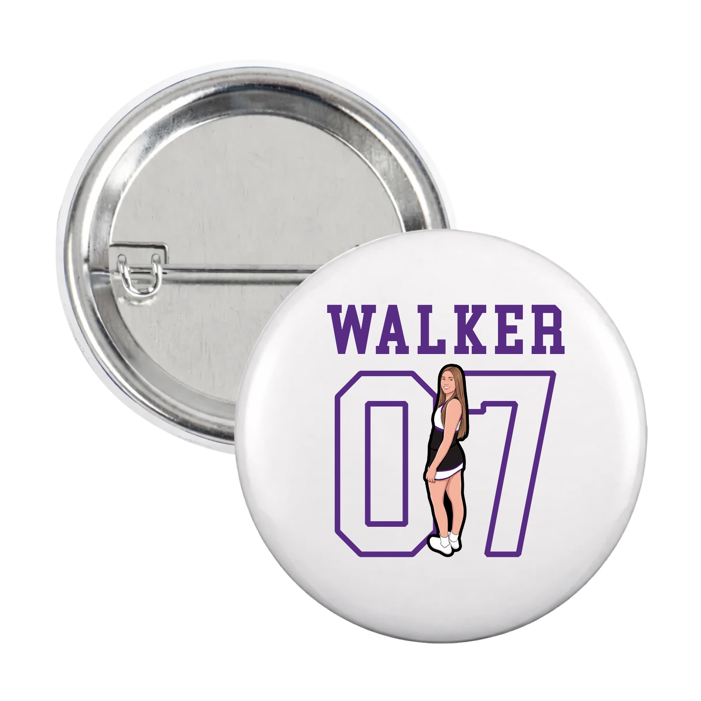 Game Day Button — Shirsey in White