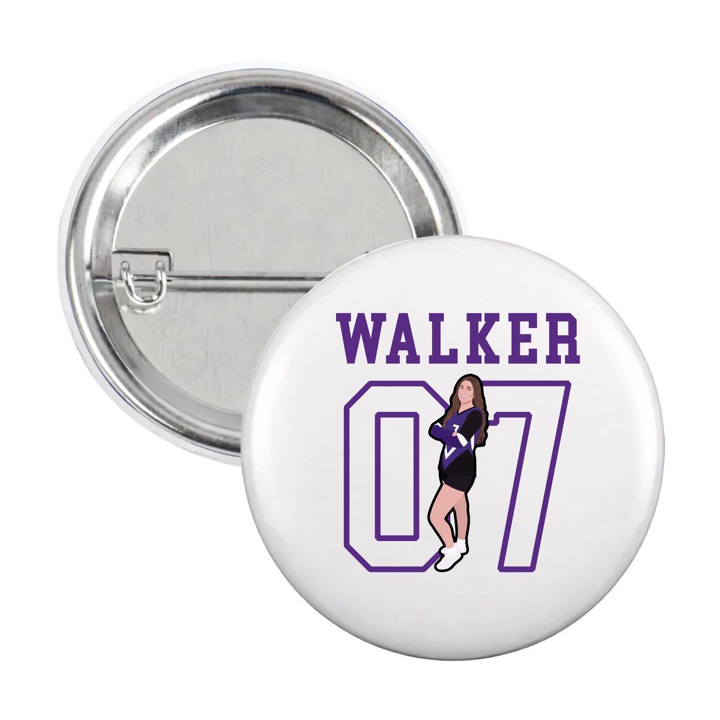 Game Day Button — Shirsey in White